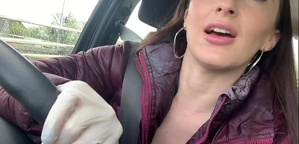 Brunette Medical Driving Girl